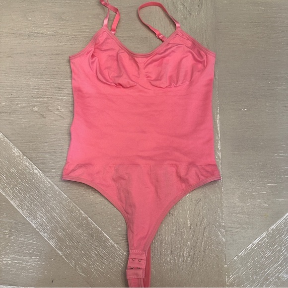 other Tops - Pink Bodysuit with Structured Bust and Stretchy Fabric Barbie